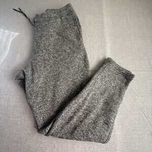 VINTAGE Eddie Bauer Pants Mens Large Black Sweat Fleece Outdoor Outfitters